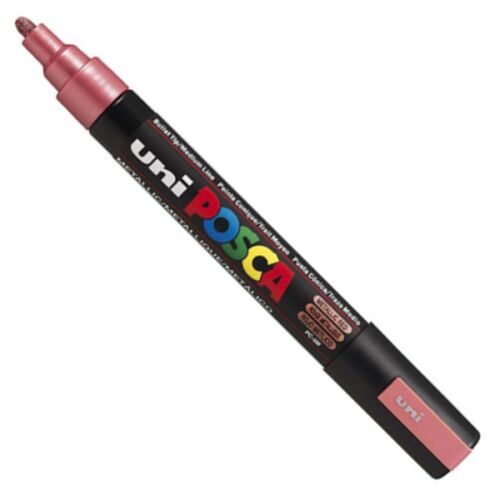 Szögletes nézet Uni Posca PC-5M Metálpiros Dekorációs Marker - Dekormarker