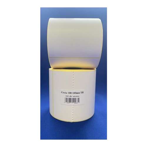 Etichetă, termică, 100x100 mm, 600 etichete/rolă, alb
