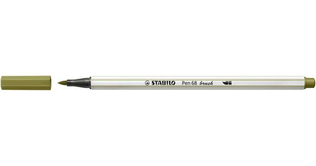 Brush eraser STABILO "Pen 68 brush", yellow-green