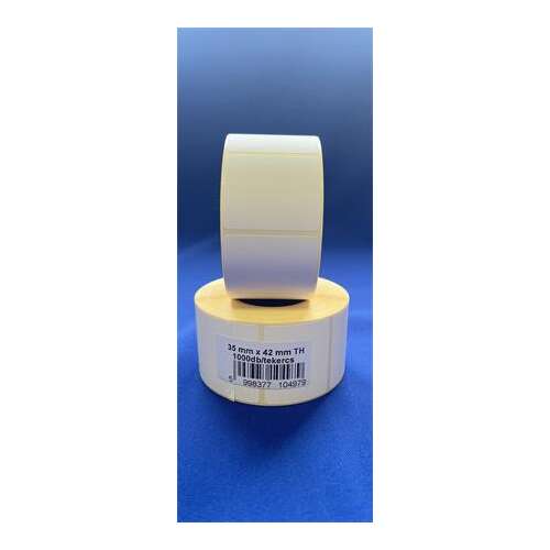 Etichetă, termică, 35x42 mm, 1000 etichete/rolă, alb