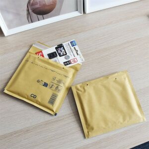 VICTORIA PAPER CD légpárnás boríték, barna, SD kártyával - Boríték