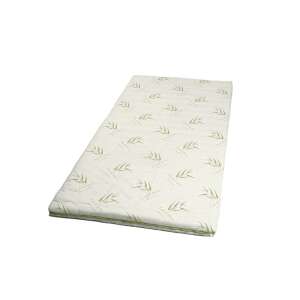 Eucalyptus Comfort 7 zone mattress topper, 90x200 cm, with eucalyptus leaf pattern - Blanket mattress