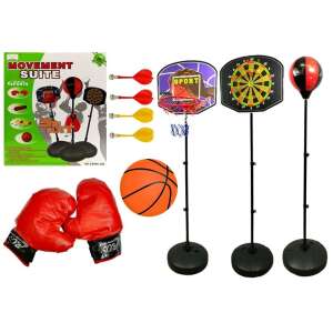 3 az 1-ben Sport Szett - Kosárlabda, Darts és Boxzsák - Movement Suite - Szabadtéri ügyességi játék