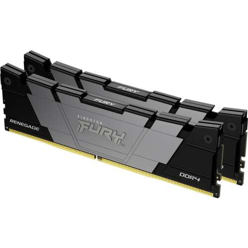 Kingston Fury Renegade 16GB DDR4 3600MHz RAM készlet, 2x8GB, fekete hűtőborda