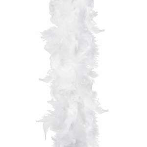 White feather boa, 4 meters long, Springos brand