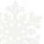 White glitter snowflake Christmas ornament, 6 cm, Springos