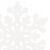 Detailný záber na Springos Bielu Trblietavú Snehovú vločku Vianočnú ozdobu