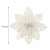 Springos white glitter poinsettia Christmas decoration with 14cm size indication