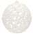 White Christmas tree bauble, 6cm, Springos