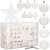 Springos Christmas tree bauble set, 101 pieces, white, 6cm, 4cm, 3cm
