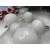 White Christmas tree baubles, 6cm, 4cm, 3cm, Springos