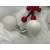 Weiße Christbaumkugeln, 6cm, 4cm, 3cm, Springos