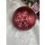 Springos red Christmas ornament with white snowflake