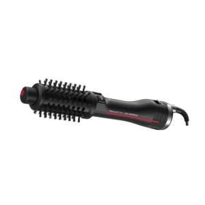 Rowenta CF961LF0 Hair Styling Brush, black, angled view - Rowenta