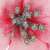 Close-up of silver glitter center of pink glitter poinsettia flower, Springos brand
