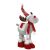 Springos Christmas Reindeer Decoration, festive holiday decor with red scarf and hat