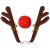 Springos Reindeer Car Decoration - Antlers and Red Nose