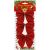 Packaged Springos Red Glitter Christmas Bows, set of 3