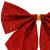 Close-up of Springos Red Glitter Christmas Bow