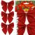 Springos Red Glitter Christmas Bows, 3-piece set with packaging