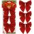 Springos Red Glitter Christmas Bows, 3-piece set, packaging view