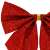 Red glitter Christmas bow with gold wire, Springos
