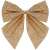 Gold glitter Christmas tree bow, Springos brand