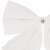 Springos Christmas bow, white with glitter, 8 cm x 7 cm, 6 pack
