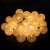 Springos 30 LED Cotton Ball String Lights, Warm White, Close-up