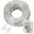 Springos 300 LED curtain lights, warm white, rolled up with controller and plug