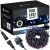 Springos 500 blue LED Christmas lights packaging with lights and connector