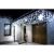 Springos icicle lights with star, outdoor Christmas decoration on house