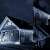 Springos 500 LED icicle lights decorating a house exterior at night, collage of 3 images