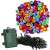 Springos 100 LED battery operated fairy lights, multi-colored, close-up
