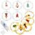 Springos Christmas LED string lights set with USB adapter and festive character ornaments