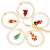 Springos 110 LED Christmas lights with 6 different Christmas character ornaments