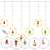 Springos 110 LED Christmas lights with 6 different Christmas character ornaments