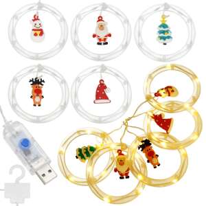 Springos 110 LED Weihnachtslichter mit 6 verschiedenen Weihnachtsfiguren - Lichterketten