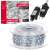 Springos 1000 LED Cold White String Lights with power adapter and packaging