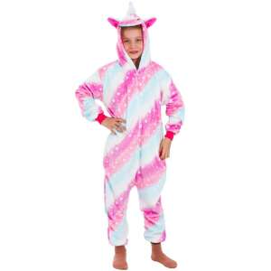 Pijama tip salopeta pentru copii, model unicorn, marime 110-120cm 83629217 Salopete / Pijamale Kigurumi