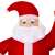 Springos inflatable Santa Claus Christmas decoration close-up of face