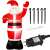 Springos inflatable Santa Claus Christmas decoration with LED lights, 180 cm tall, with stakes and power adapter