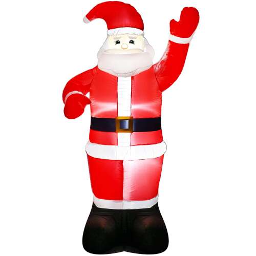 Springos nafukovacia 240 cm vysoká vianočná dekorácia Santa Claus s LED svetlami