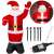 Springos inflatable 240cm tall Santa Claus Christmas decoration with LED lights, includes stakes and power adapter