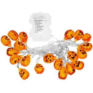 Springos 20 LED-es Halloween tökfüzér, meleg fehér, 8 világítási mód - Springos