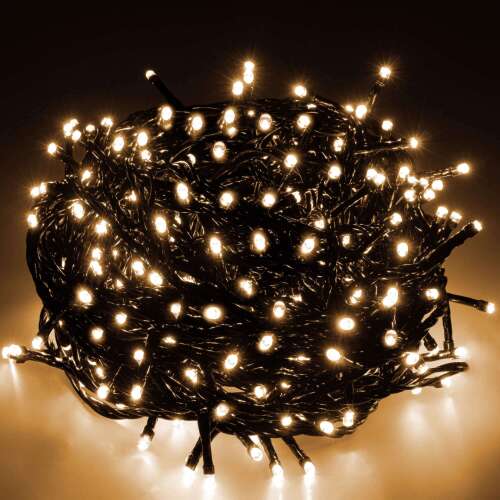 Springos 300 LED Christmas lights, warm white, 15 meters, black wire