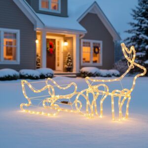 Jumping reindeer light decoration 144 led