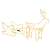 Springos reindeer and sleigh Christmas lights, 144 LED, warm white, indoor/outdoor