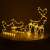 Springos reindeer and sleigh Christmas lights, 144 LED, warm white, indoor/outdoor