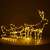 Springos reindeer and sleigh Christmas lights, 144 LED, warm white, indoor/outdoor